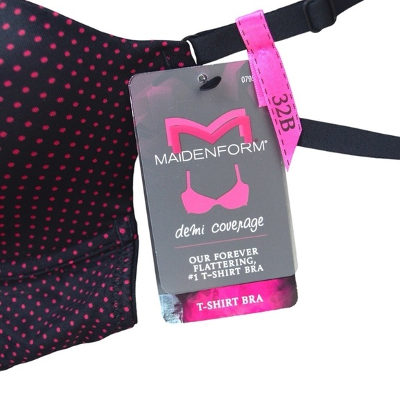 32B Maidenform One Fab‎ Fit Original Tailored Demi T-Shirt Bra NEW - Picture 3 of 8